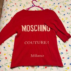 Moschino Red Sweater